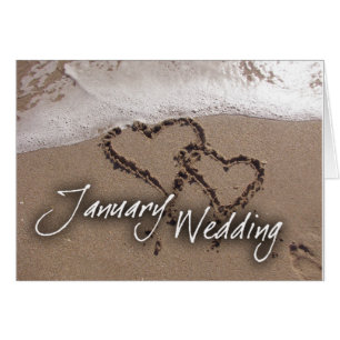 Mariage de destination de plage de janvier