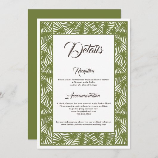 Mariage de destination, mariage de plage, carte de (Devant / Derrière)