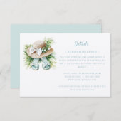 Mariage de destination plage | Détails Carte RSVP (Devant / Derrière)