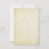 Mariage de deux coeurs RSVP (Dos)