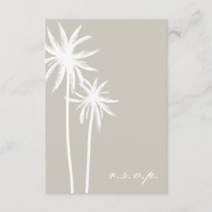 Mariage de deux palmiers blancs RSVP
