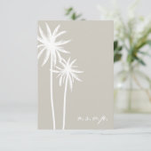 Mariage de deux palmiers blancs RSVP (Debout devant)