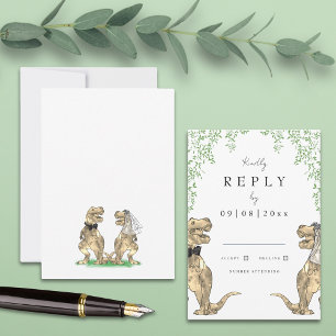 Mariage de dinosaures, mariés T-Rex, réponse de ma