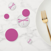Mariage de dragonfly Magenta Table Confetti (Groupe)