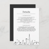 Mariage de Dubaï | Invitation Détails (Devant / Derrière)