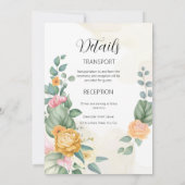 Mariage de Faire-part de mariage vert Eucalyptus (Dos)