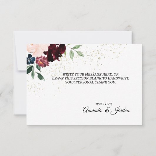 Mariage de fête d'été Merci plat (Dos)