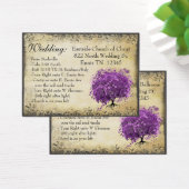 Mariage de feuille d'arbre de coeur violet radiant (Bureau)