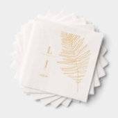 Mariage de feuille de palme Monogramme (Insitu (empilé))
