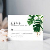 Mariage de feuille de palme tropicale RSVP