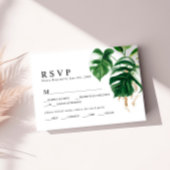 Mariage de feuille de palme tropicale RSVP
