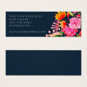 Mariage de fleurs d'aquarelle rose orange de la ma (Devant & derrière)