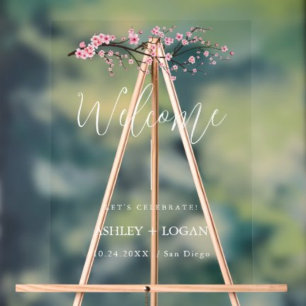 Mariage de fleurs de cerisier de printemps Bienven