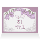 Mariage de fleurs de crocus pourpres Numéro de tab (Intérieur Horizontal (haut))