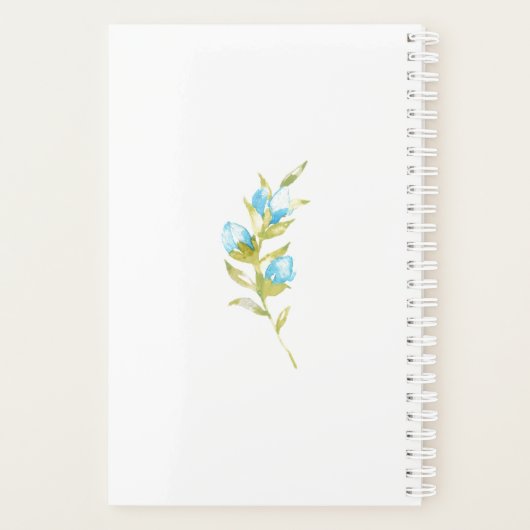 Mariage de fleurs de jardin bleu (Dos)