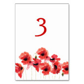 Mariage de fleurs de pavot Numéro de table (Par défaut)
