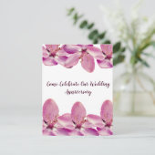 Mariage de fleurs roses Invitations (Debout devant)