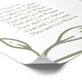 Mariage de fleurs Sage Boho - Tableau de sièges (Coin)