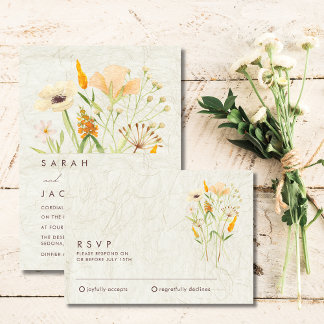 Mariage de Fleurs sauvages fantasques RSVP