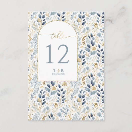 Mariage de fleurs sucrées Numéro de table ID1045 (Dos)