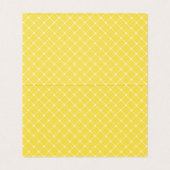 Mariage de fleurs tropicales jaunes Table / Carte (Intérieur déplié)