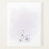 Mariage de fleurs violettes romantiques (Dos)