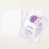 Mariage de fleurs violettes romantiques (Devant avec enveloppe)
