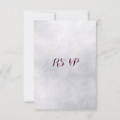 Mariage de flocon de neige à bijoux chic RSVP (Dos)