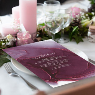 Mariage de flux d'encre Menu Bourgogne ID762