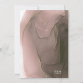 Mariage de flux d'encre - Menu Taupe ID762 (Dos)