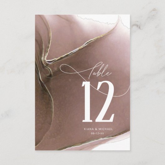 Mariage de flux d'encre Numéro de table Numéro de  (Dos)