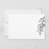 Mariage De Foliage Botanique Simple Rsvp (Dos)