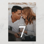 Mariage de fonds de lune de miel Numéro de table Q (Devant)