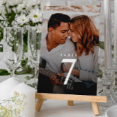 Mariage de fonds de lune de miel Numéro de table Q