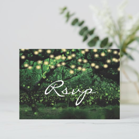 Mariage de forêt enchantée RSVP (Debout devant)