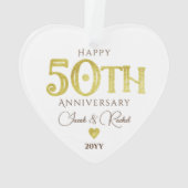 Mariage de garde d'or du 50e anniversaire moderne (dos)