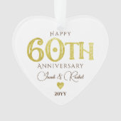 Mariage de garde d'or du 60e anniversaire moderne (devant)