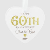 Mariage de garde d'or du 60e anniversaire moderne (dos)