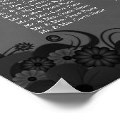 Mariage de goth noir et gris 10 Tableau de siège (Coin)