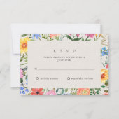 Mariage de jardin botanique fleur sauvage RSVP (Devant)