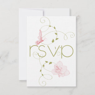Mariage de jardin Lys rose RSVP