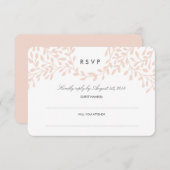 Mariage de jardin secret RSVP - Blush (Devant / Derrière)