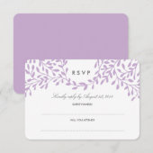 Mariage de jardin secret RSVP - Orchidée (Devant / Derrière)