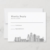 Mariage de Kansas | Stylisé Skyline RSVP