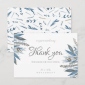 mariage de la carte carte de remerciements (Devant / Derrière)