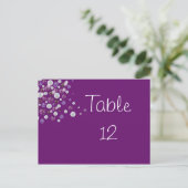 Mariage de la carte de numéro de table de losange (Debout devant)
