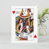 Mariage de la carte de poker Queen n King of Heart (Debout devant)
