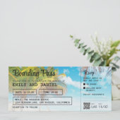 Mariage de la carte d'embarquement Jamaïque Destin (Debout devant)