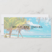 Mariage de la carte d'embarquement Jamaïque Destin (Dos)