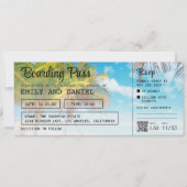 Mariage de la carte d'embarquement Jamaïque Destin (Devant)